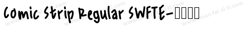 Comic Strip Regular SWFTE字体转换